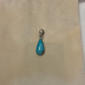 Turquoise Teardrop Pendant